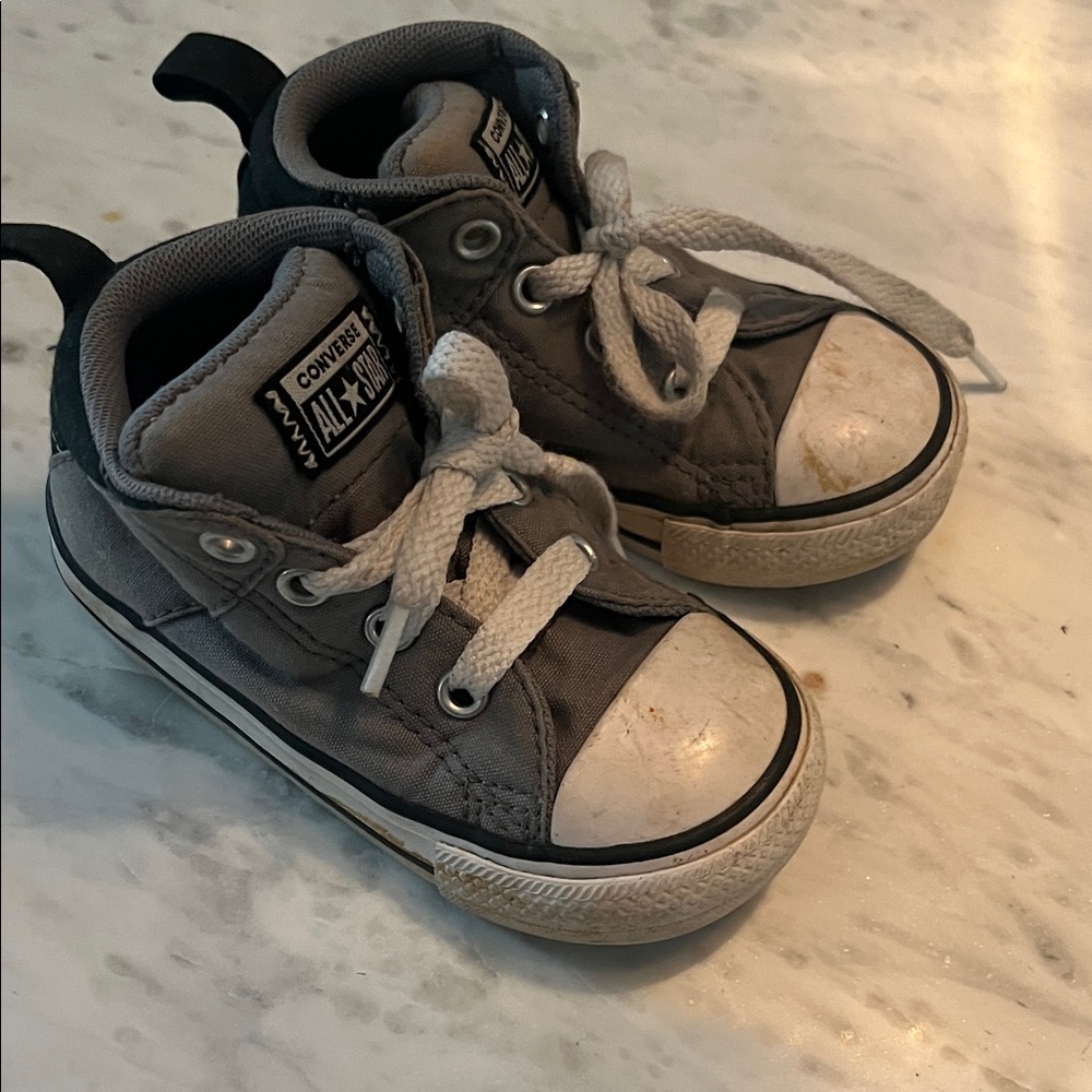 Converse Kids Charcoal High-Top Sneakers